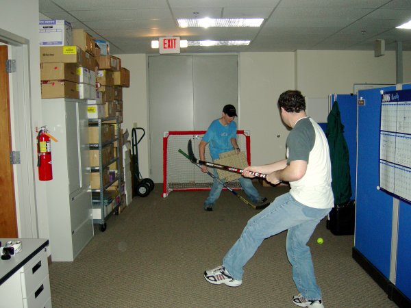 action shot, goaltender David Johnson defeats Seth