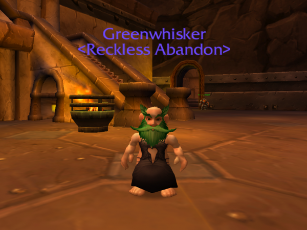 Greenwhisker in a dress.  Don't ask.  Don't tell.
