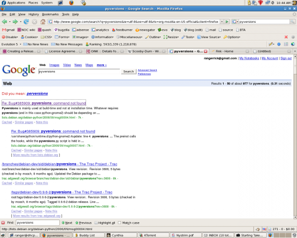 Google asks: did you mean perversions?