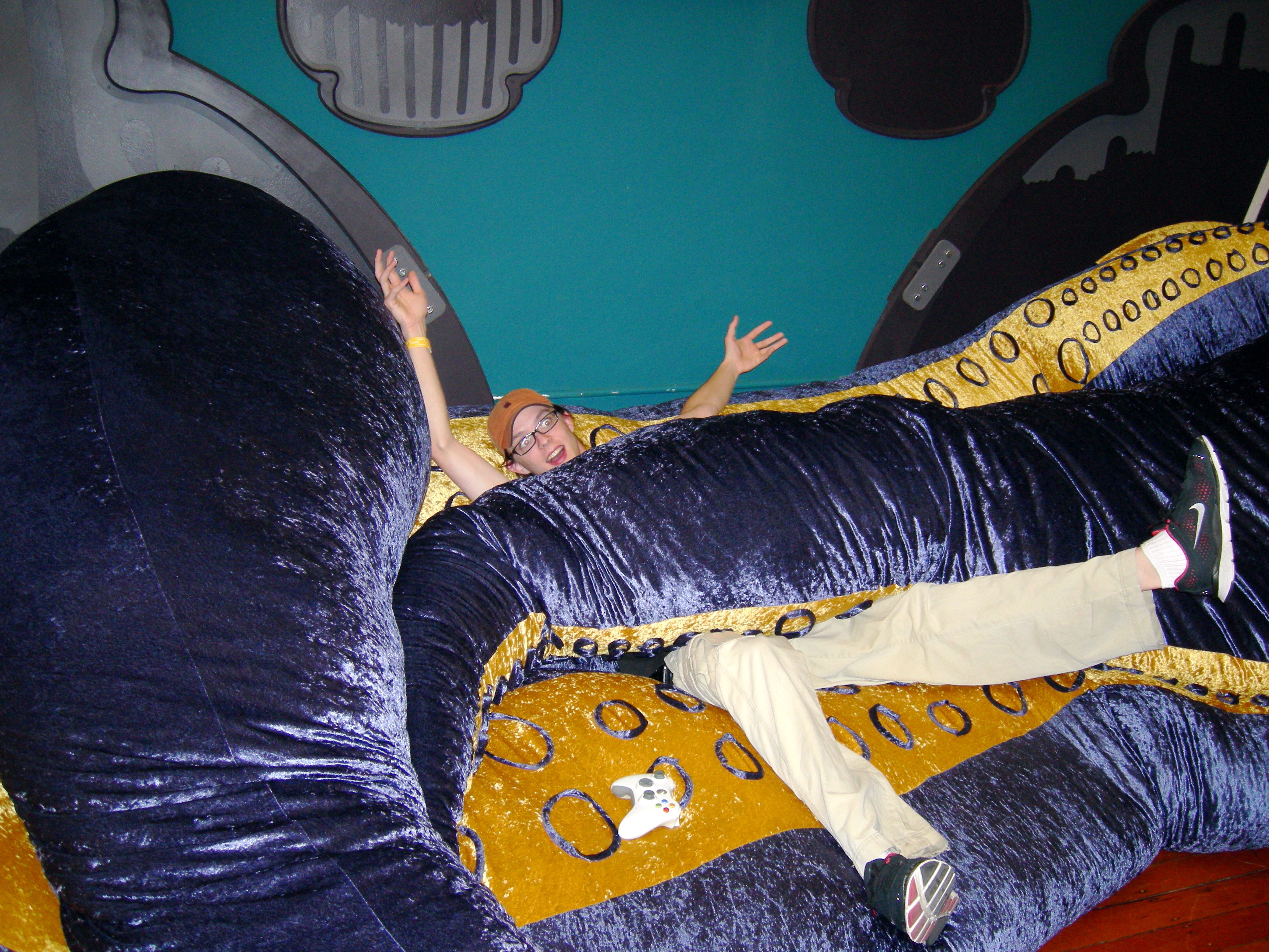 Ian trapped in a tentacle