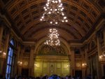 City Chambers: a rich gold hand-painted room