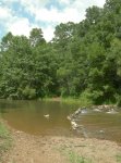 river crossing at Raven Cliff campground